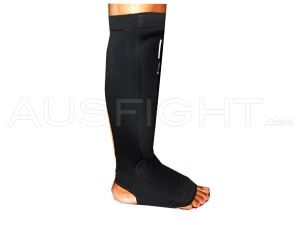 Muay Thai Fighting Amateur Shin Guards : Black